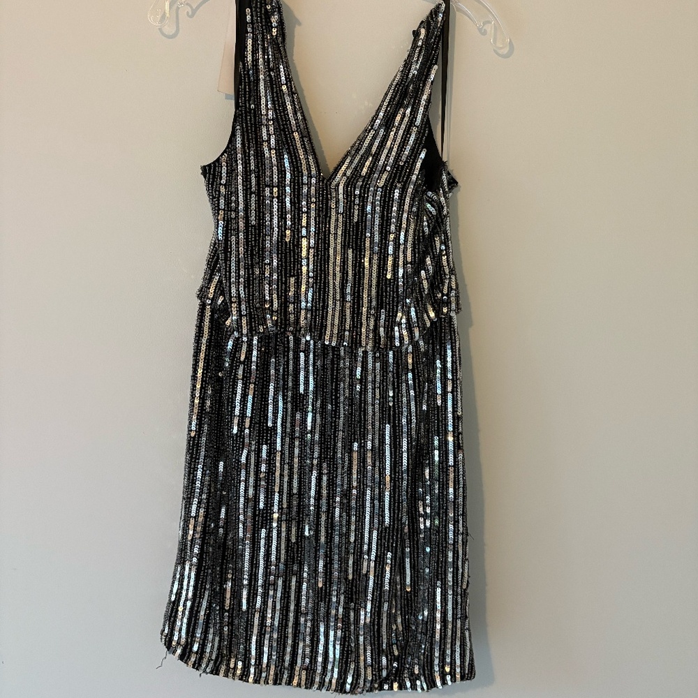 Silver Mini Dress